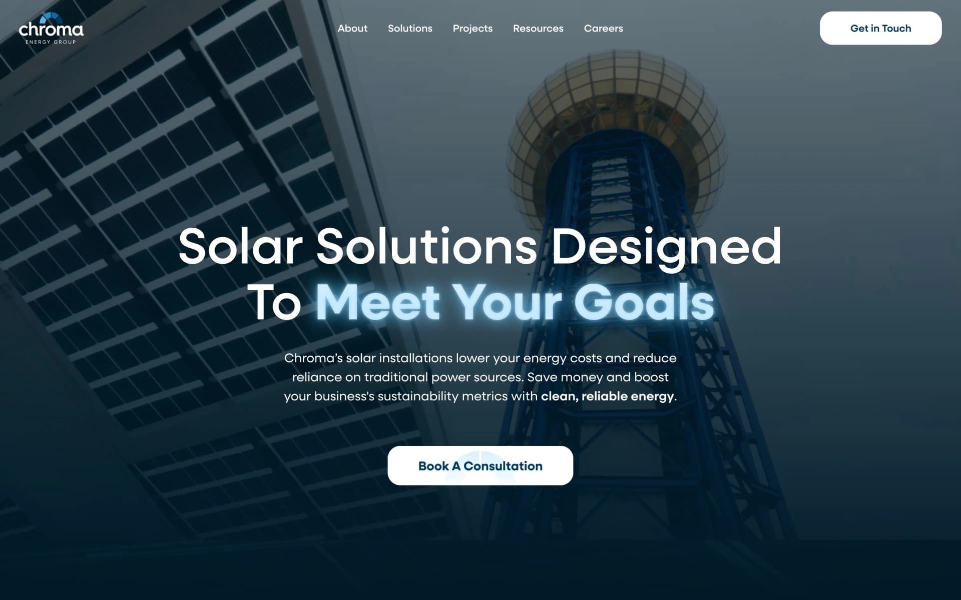 Website project completed for Chroma Energy Group.