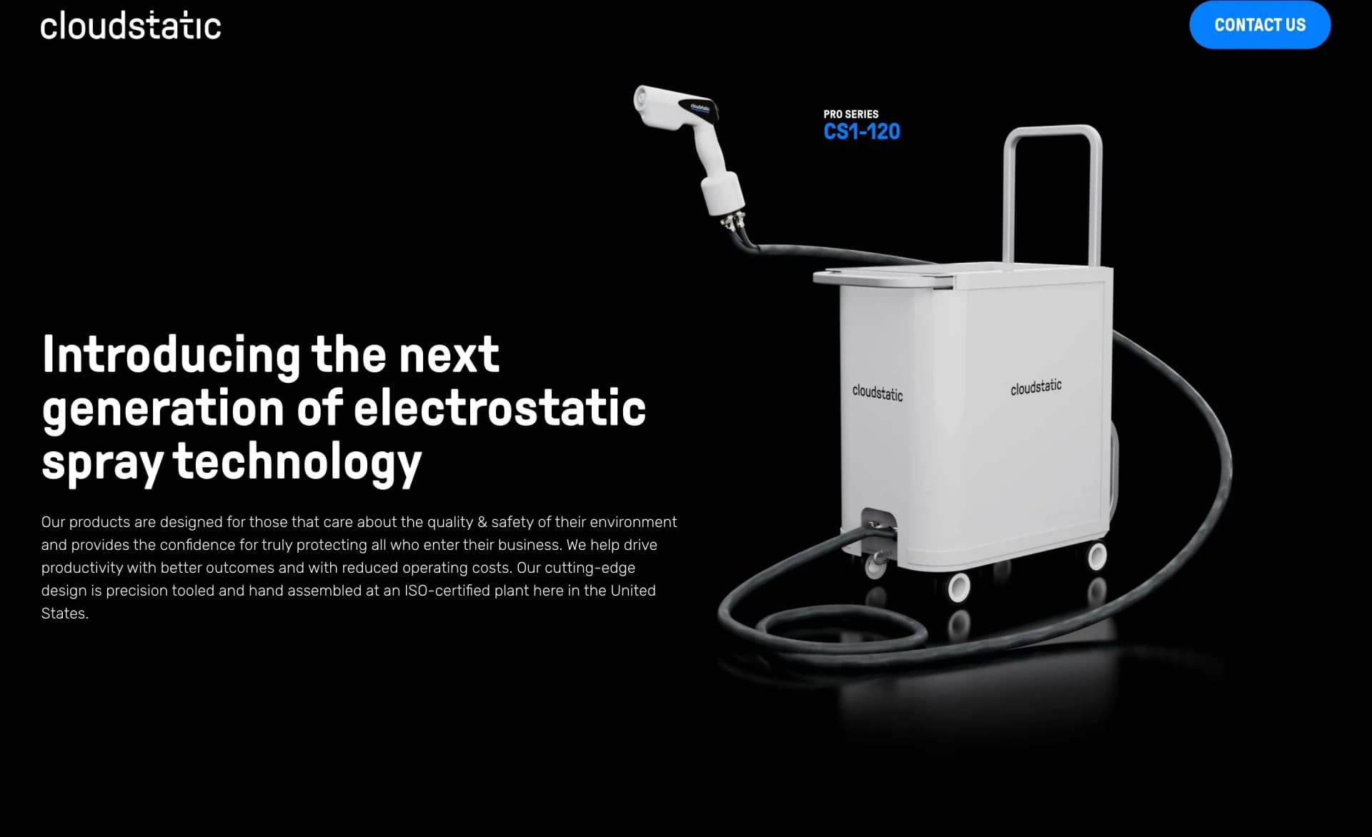Website project completed for CloudStatic.