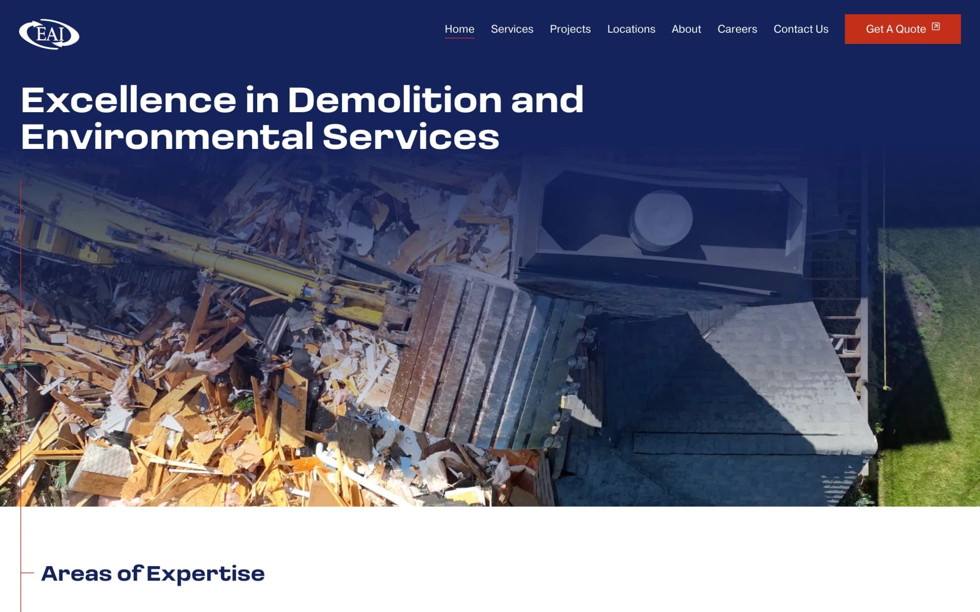 Website project completed for EAI.