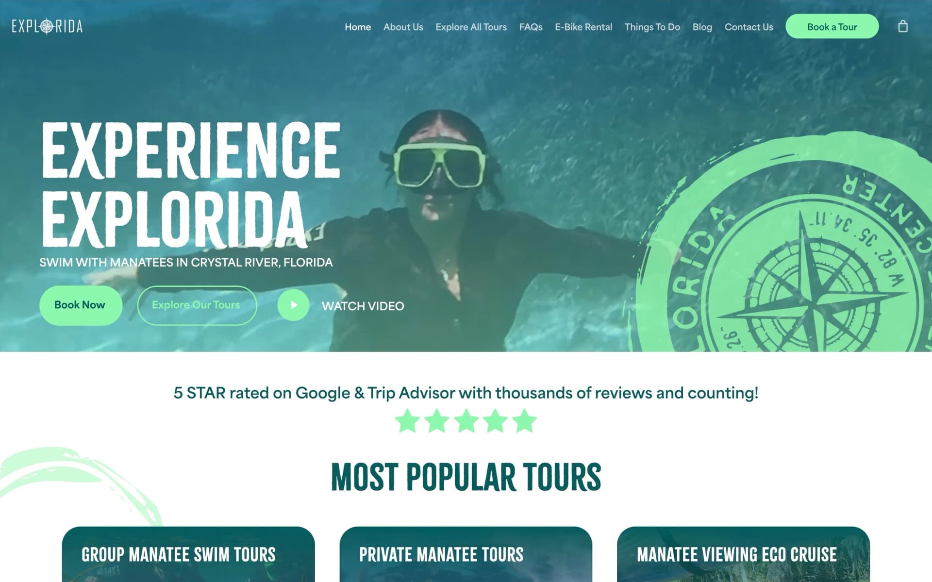 Website project completed for Explorida.