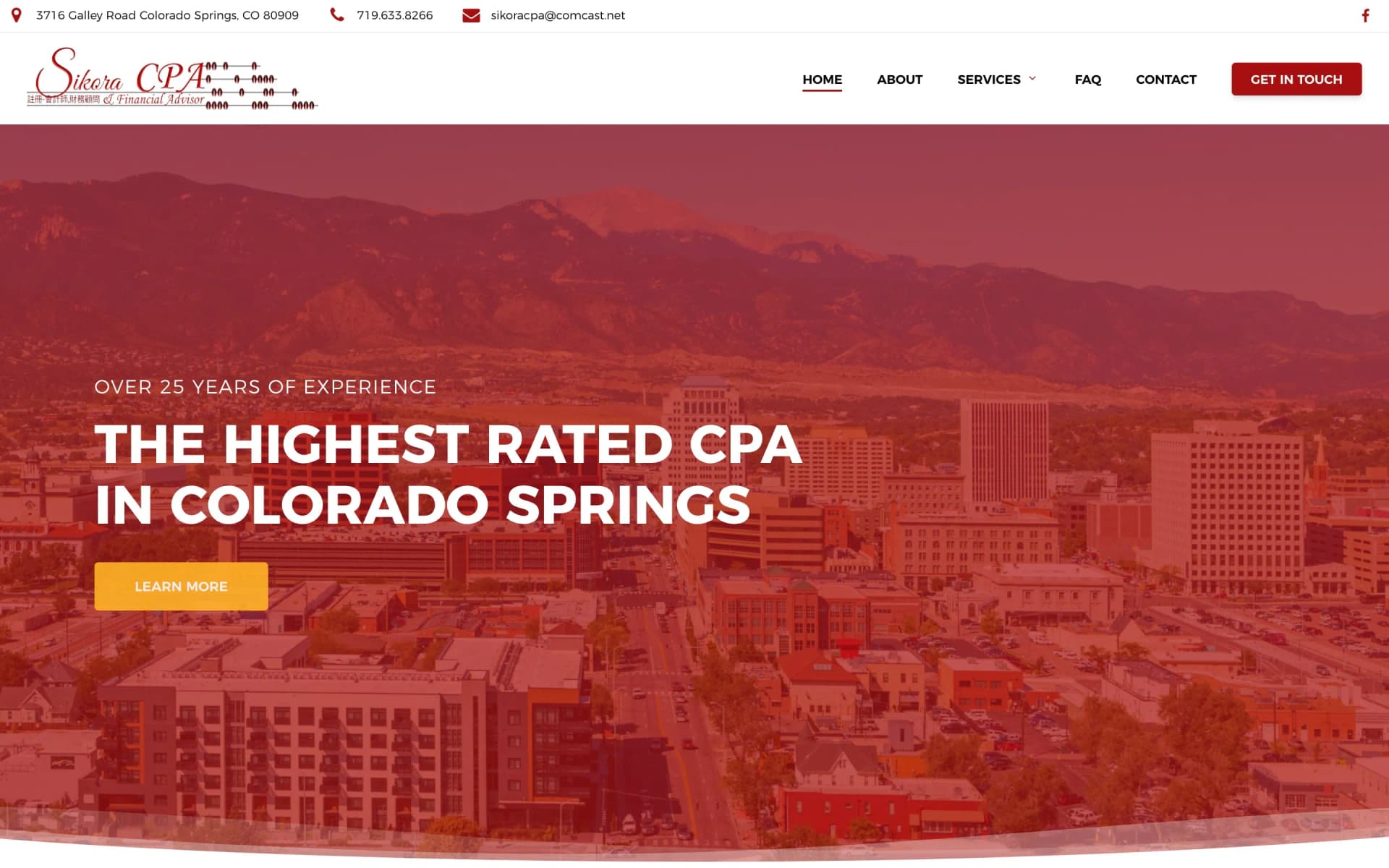 Website project completed for Sikora CPA.