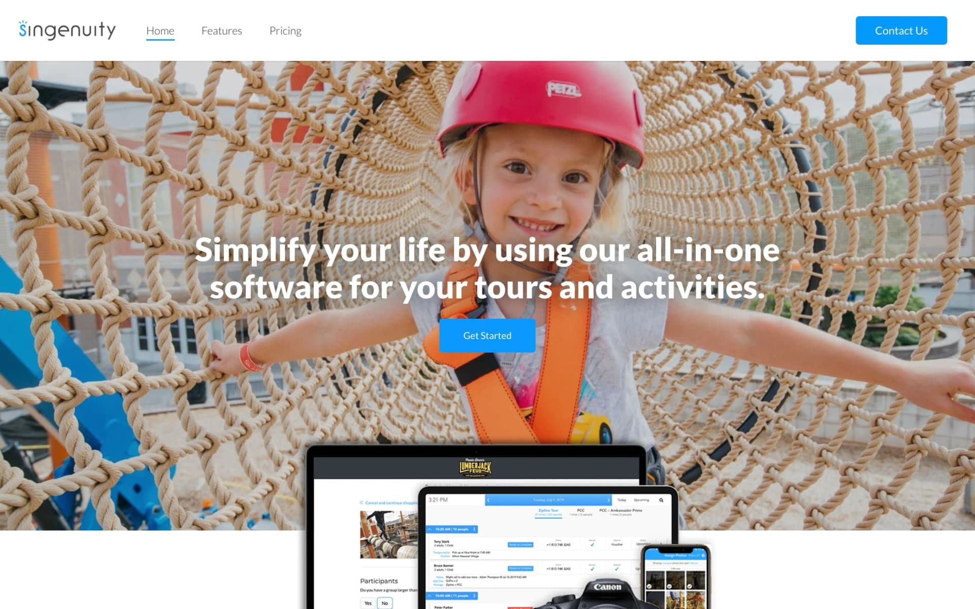 Website project completed for Singenuity.