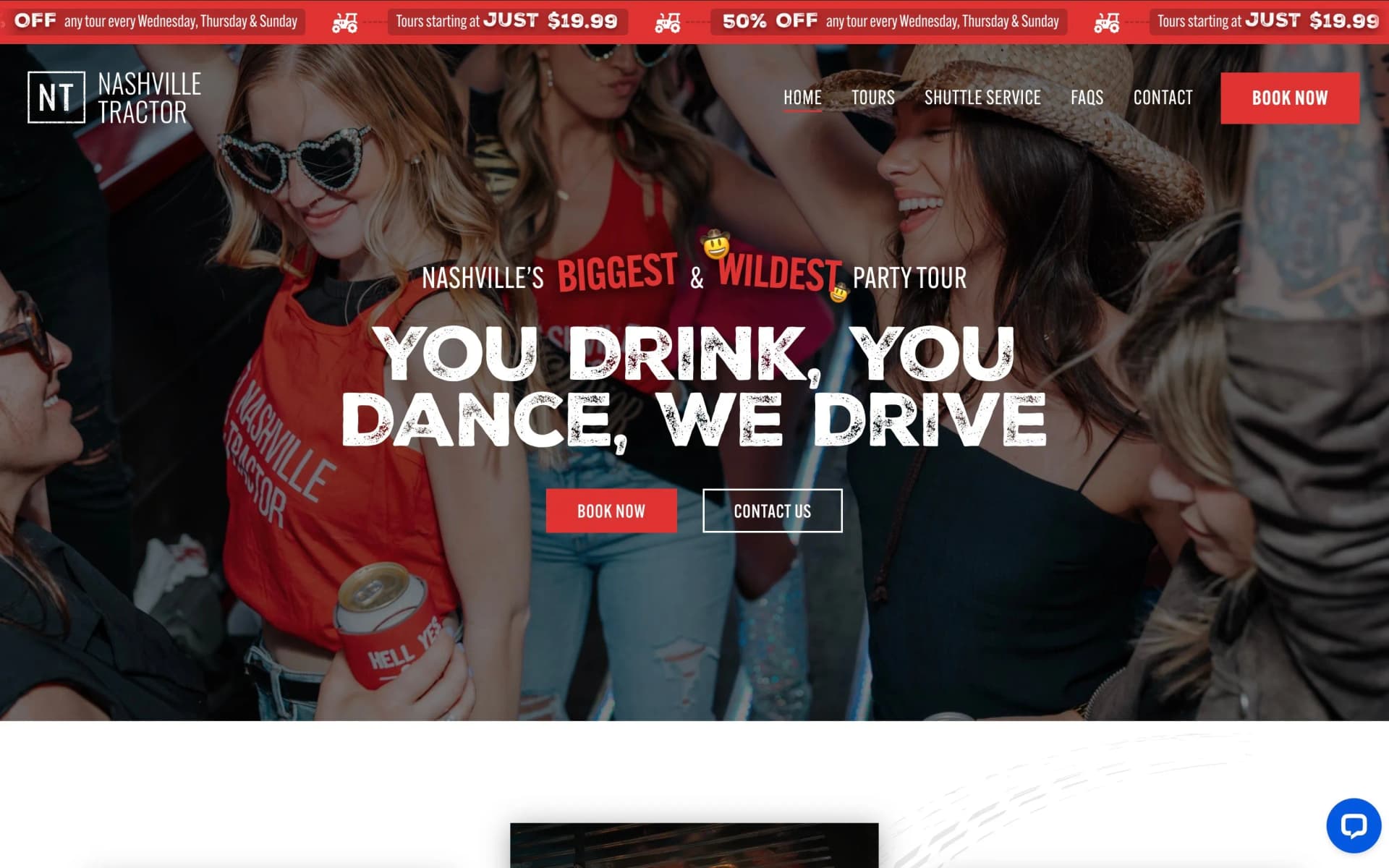 Website project completed for The Nashville Tractor.