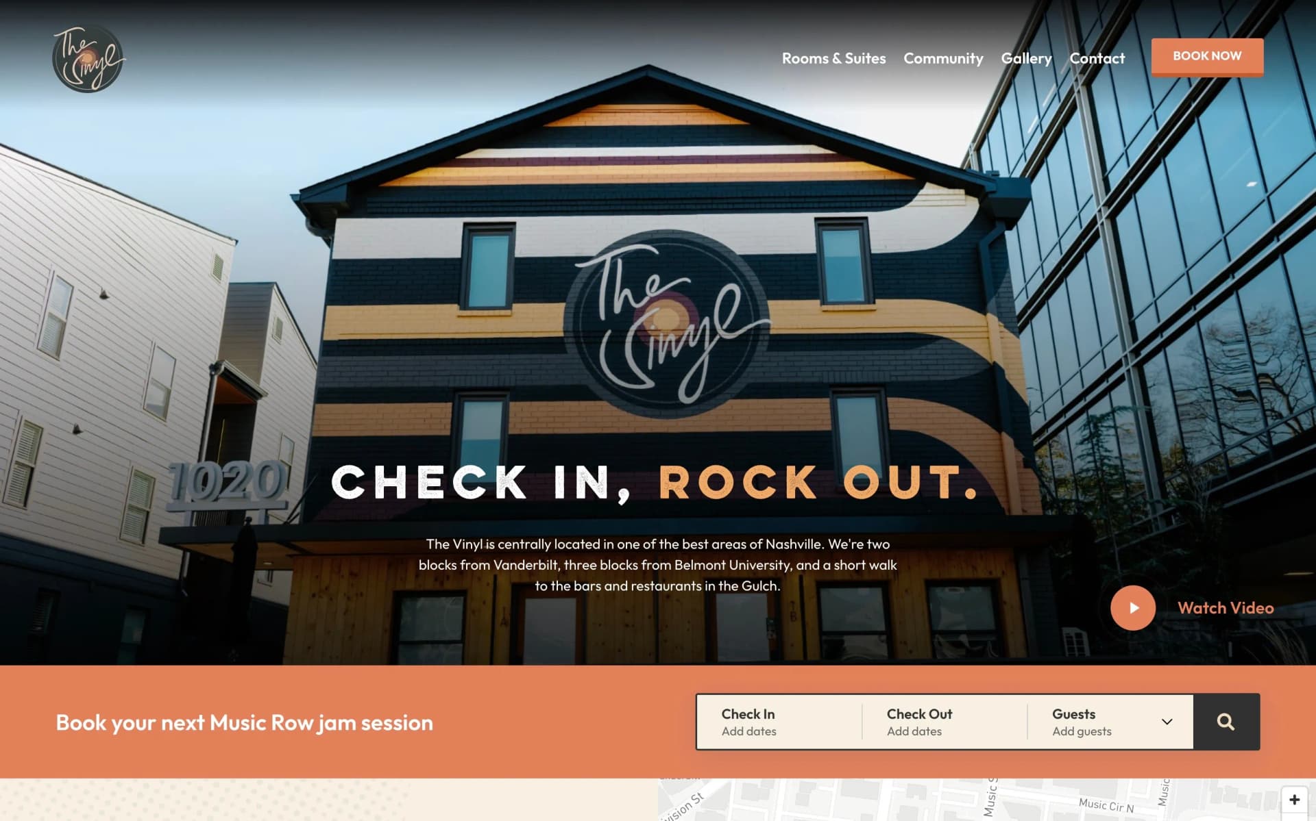 Website project completed for The Vinyl.