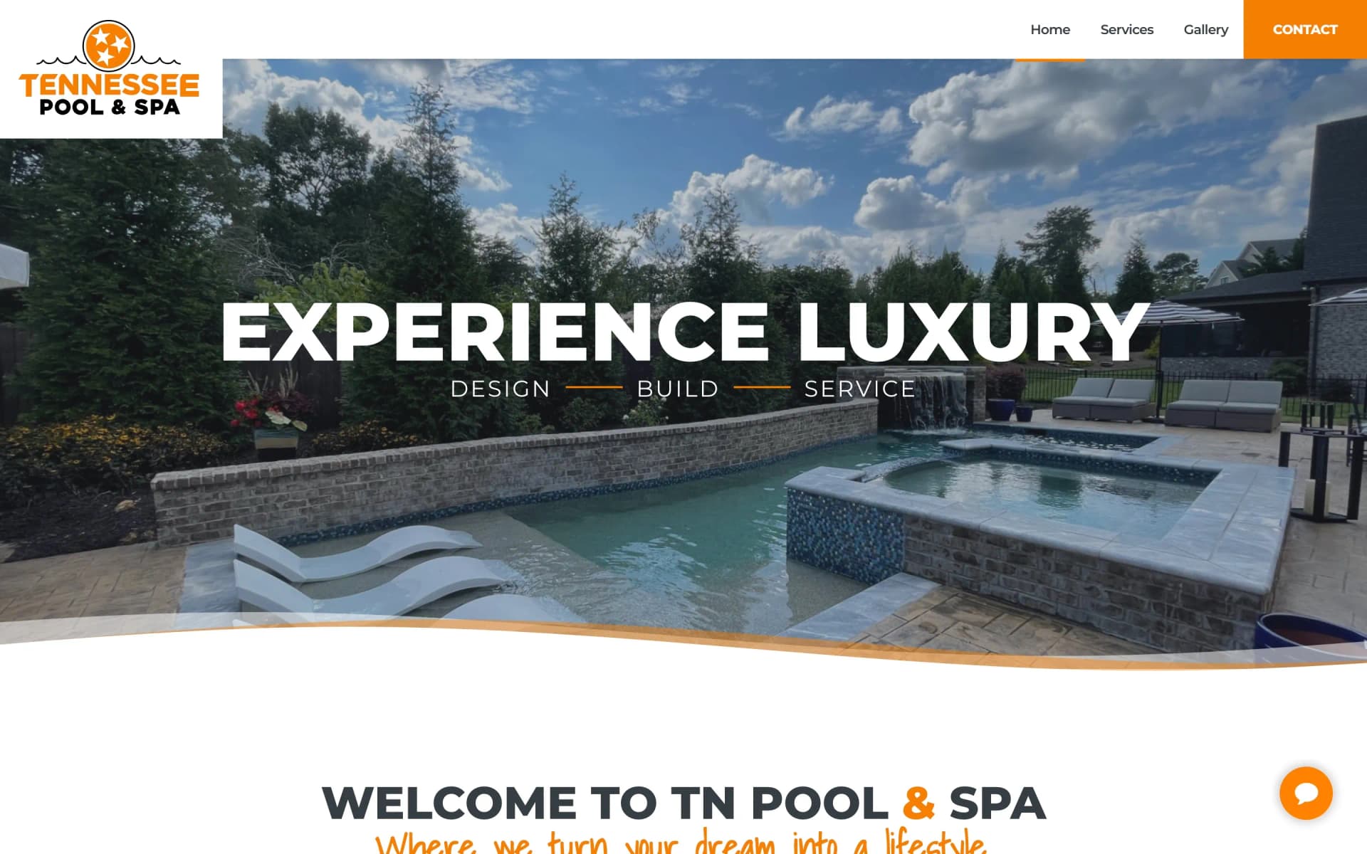 Website project completed for Tennessee Pool and Spa.