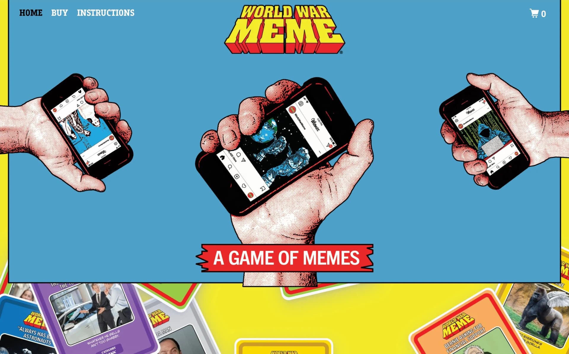 Website project completed for World War Meme.