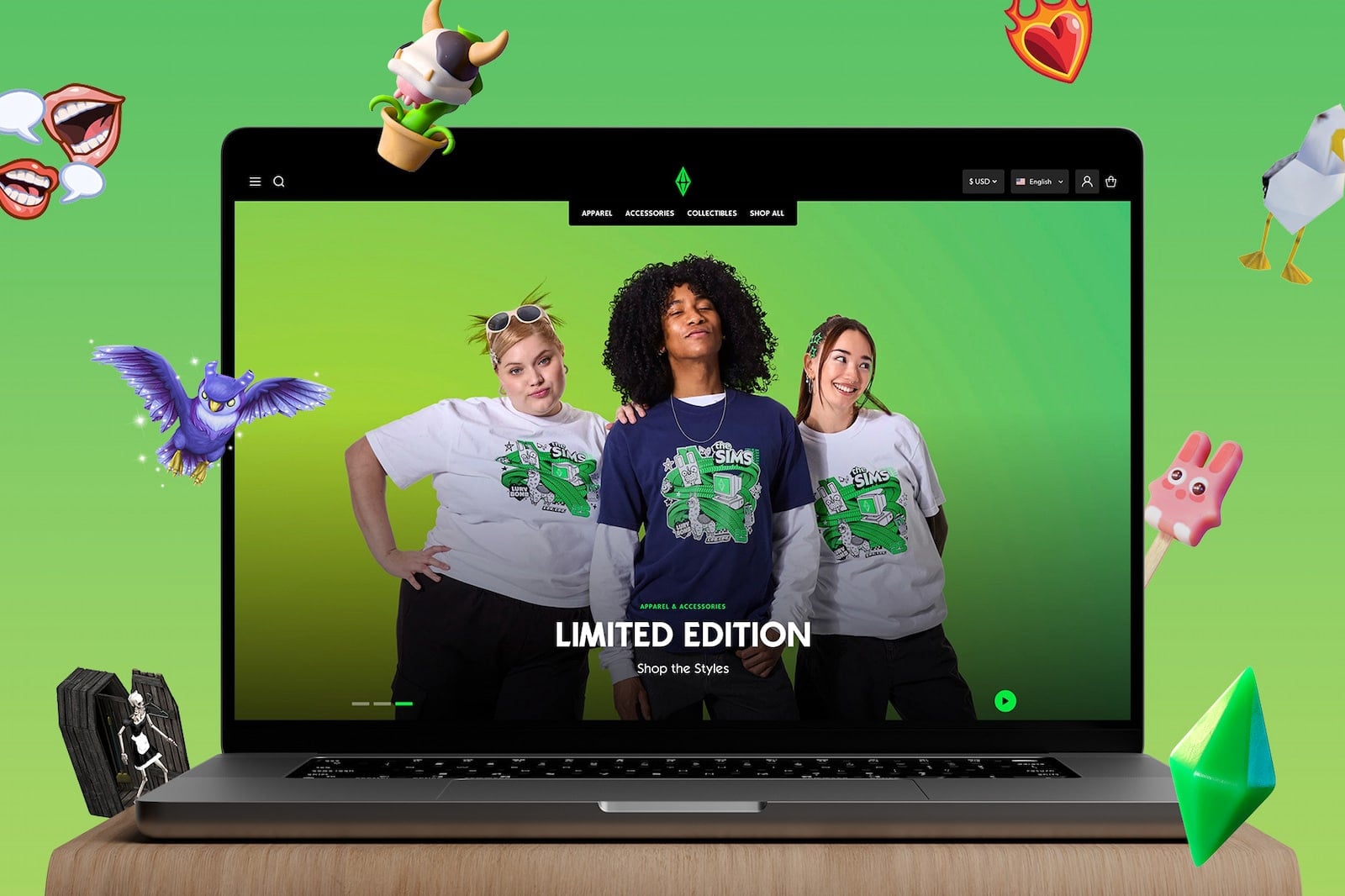 Image showing our work for The Sims.